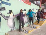 Before seeing the real penguins, at Ushuaia, Argentina