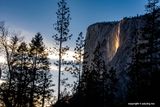 Firefall at Horsetail Falls on the face of El Capitan