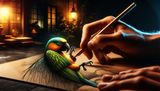the parrot comes to life