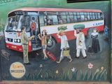 Bengaluru mural at bus station