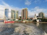 Departing Dar es Salaam view from ferry