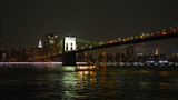 Manhattan skyline at Brooklyn Bridge