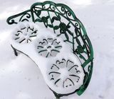 Snowy bench