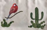 Paruline rouge - Red warbler