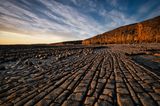 Lines drawn by nature, Llantwit Major beach.