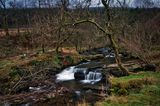 The waterfall in winter.
