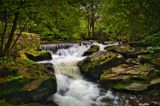 Afon Crawnon cascade near Llangynidr.