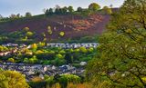 Evening light on Miskin.