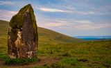 Maen Llia at dusk.