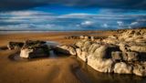 Low tide.