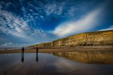 Beach reflections.