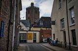 Street life Brecon town.