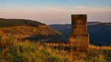 Concrete monolith above Blaenrhondda.