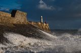 Porthcawl breakwater.