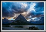 Evening storm over Grinnell Point and Swiftcurrent Lake