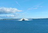 Gothenburg Water Canon show for cruise ships as we were leaving port