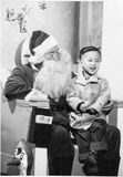 Santa and me at Kahns Department Store Oakland, California  1950