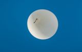 Launching weather balloon