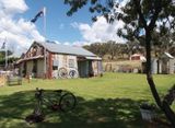 Shed with Australian flag