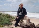 Octogenarian on a windy day