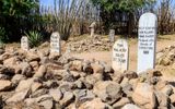 Billy Clanton and Frank and Tom McLaury gravesites at Boothill Grave Yard