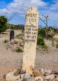 Lester Moore, Four Slugs from a 44, no Les, No More, at Boothill Grave Yard