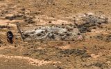 Test area (including for Apollo astronauts) on the crater floor in Meteor Crater NL