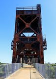 Drawbridge tower of the Clinton Presidential Park Bridge in Little Rock