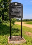 Sign at Graball Landing where Emmitt Tills body was found in Emmett Till and Mamie Till-Mobley NM