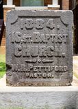 Cornerstone of the original 16th Street Baptist Church in Birmingham Civil Rights NM