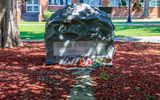 Booker T. Washington (1856-1915) gravesite in the Tuskegee Cemetery in Tuskegee Institute NHS