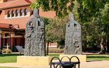 Acts of Intolerance monument at the Lincoln Presidential Library in Springfield 1908 Race Riot NM