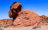 Sandstone formation in the Beehive Rock Formations area in Valley of Fire SP