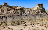 View of hoodoos in the Bisti Wilderness