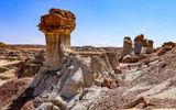 Hard cap hoodoo in the Bisti Wilderness