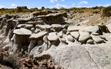 Collection of hoodoos in the Bisti Wilderness 