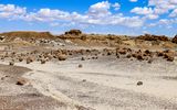 Rock boulder field in the Bisti Wilderness