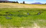 San Antonio Creek twists through the grasslands in Valles Caldera National Preserve
