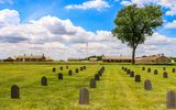 Cemetery on the perimeter of Fort Larned NHS
