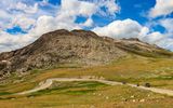 Rocky mountain along the Beartooth Highway