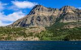 Mount Vimy (7,805 ft) on the shore of Upper Waterton Lake in Waterton Lakes NP