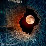 The Moon Through Broken Glass