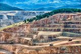 Gold Mine with Giant Trucks