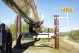 The Alaska oil pipeline near Fairbanks