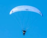 flying along in a flying machine - motorised paraglider near Whakatane