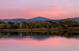 19 May 2024 - Lake Winston again at sunset - Mt Kapakapanui (1100m) is the highest peak in the pic