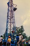Drilling rig for geothermal steam, Kamojang