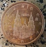 Several Spanish euro cent coins feature the Cathedral
