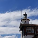 Arriluze lighthouse from our drive by.  I think its now a beachside restaurant.