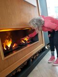 Center Hotel Laugavegur - Nancy checks out the fire